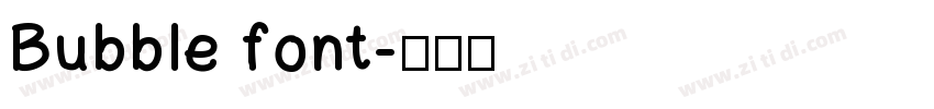 Bubble font字体转换